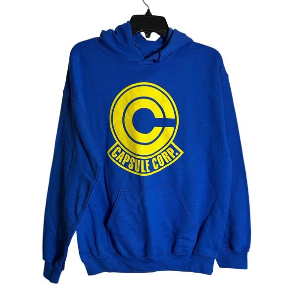 DRAGONBALLZ "Capsule Corp" Hoodie New Anime Unisex Kangaroo Pocket Pullover Sz M - Picture 2 of 6